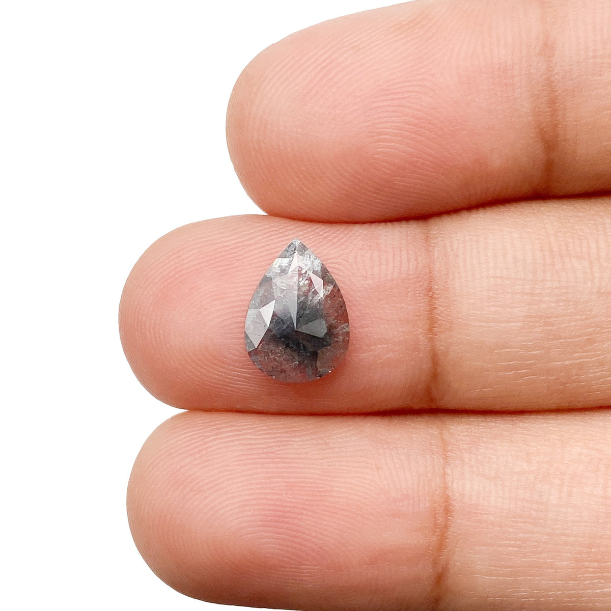 1.52ct | Rustic  Pear Shape Rose Cut Diamond - Modern Rustic Diamond
