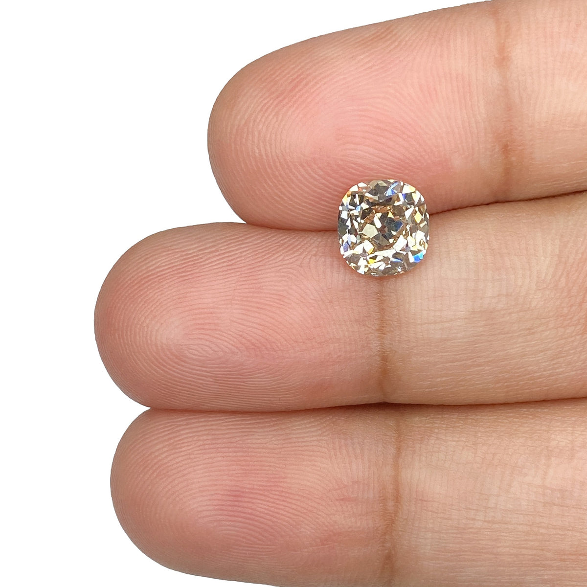 1.52ct | U-V/VS2 Cushion Shape Old Mine Cut Diamond (GIA) - Modern Rustic Diamond