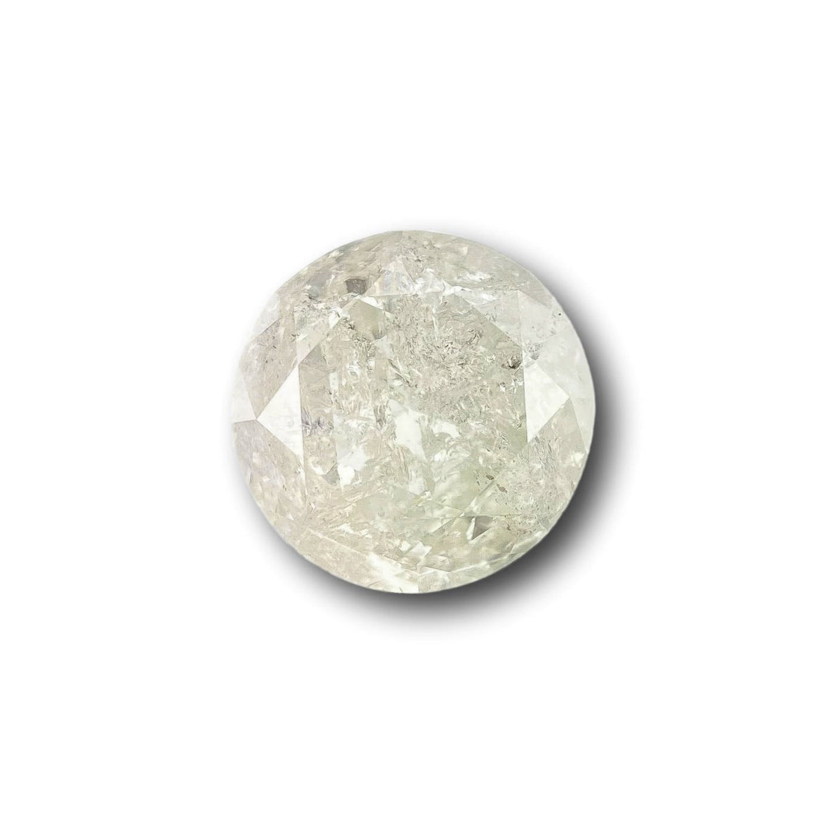 1.54ct | Salt & Pepper Round Shape Brilliant Cut Diamond