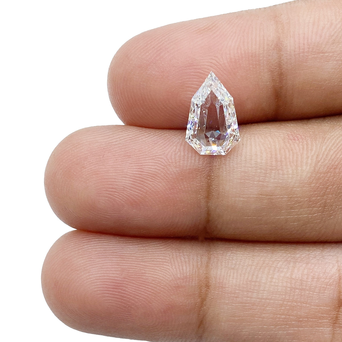 1.53ct | F/SI1 Shield Shape Step Cut Diamond (GIA) - Modern Rustic Diamond