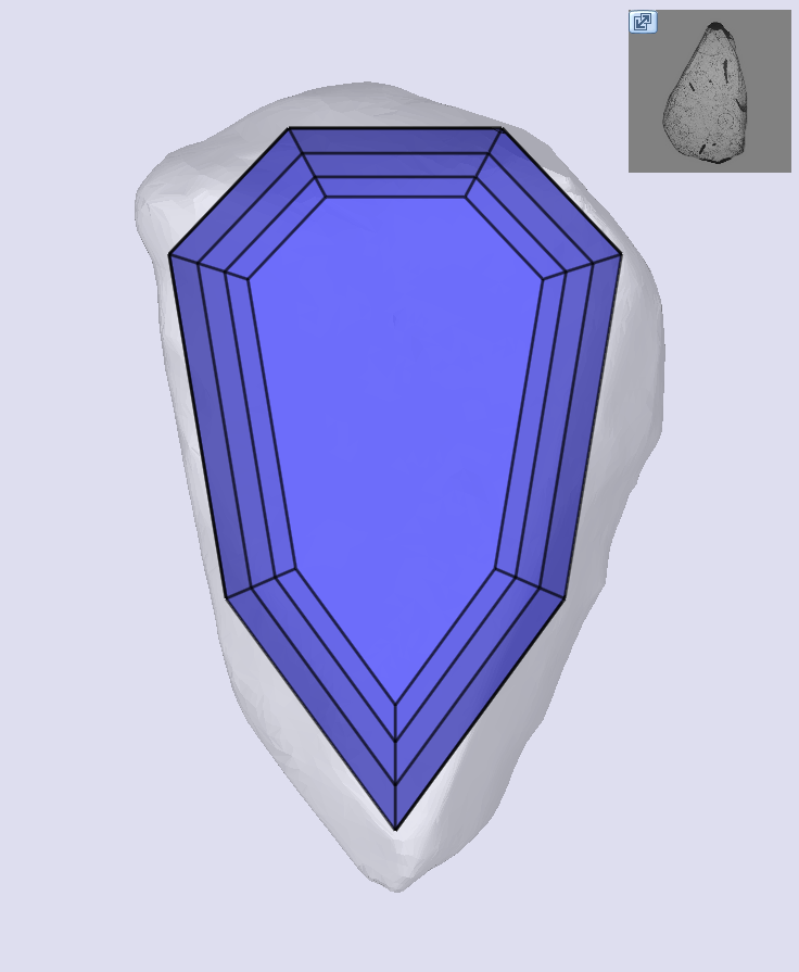 1.53ct | F/SI1 Shield Shape Step Cut Diamond (GIA) - Modern Rustic Diamond