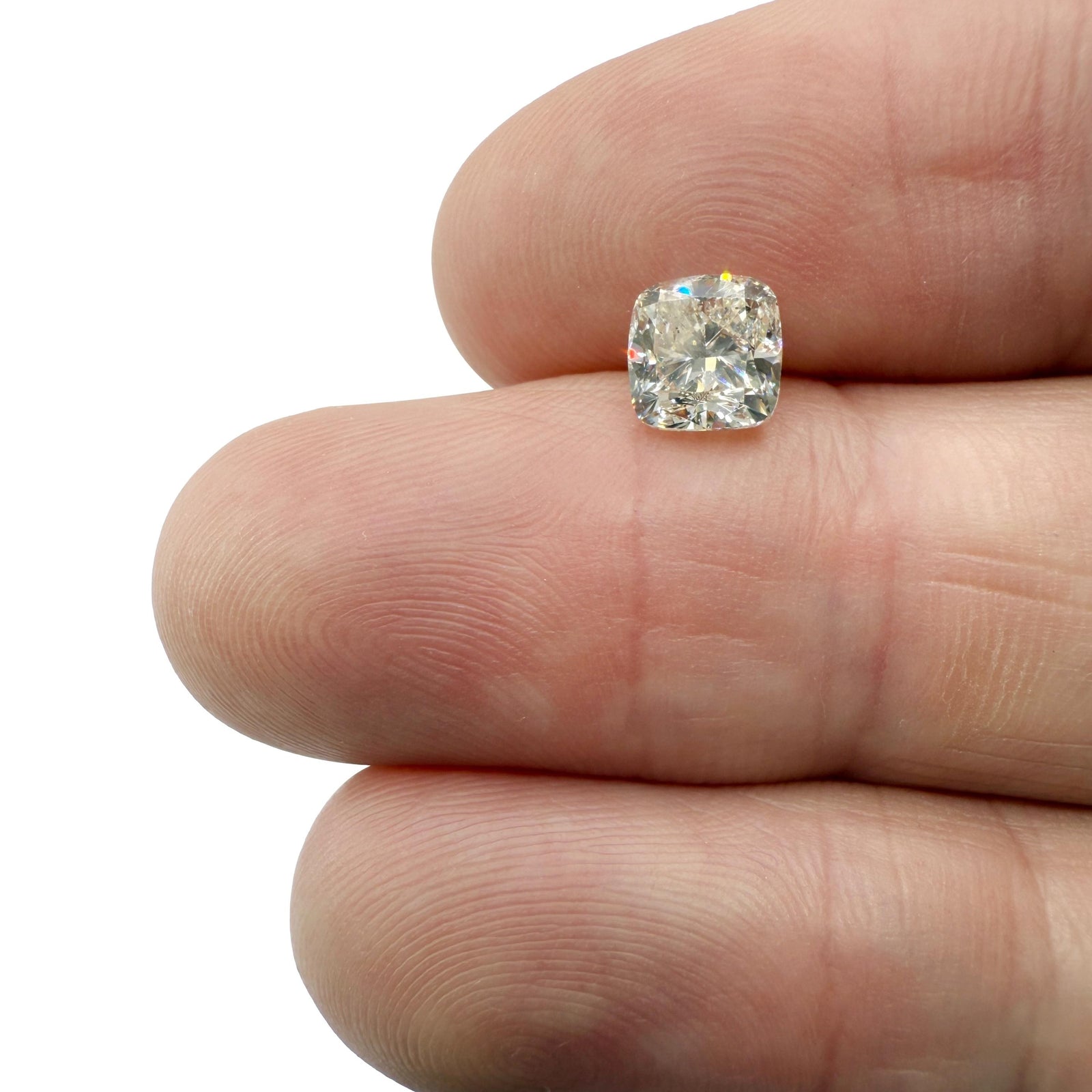 1.53ct | H-I/SI2-SI3 Cushion Shape Brilliant Cut Diamond - Modern Rustic Diamond