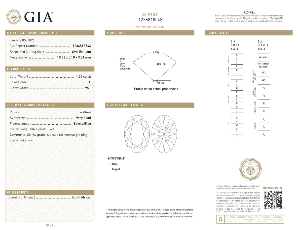 1.53ct | L/VS1 Cushion Shape Old Mine Cut Diamond (GIA) - Modern Rustic Diamond