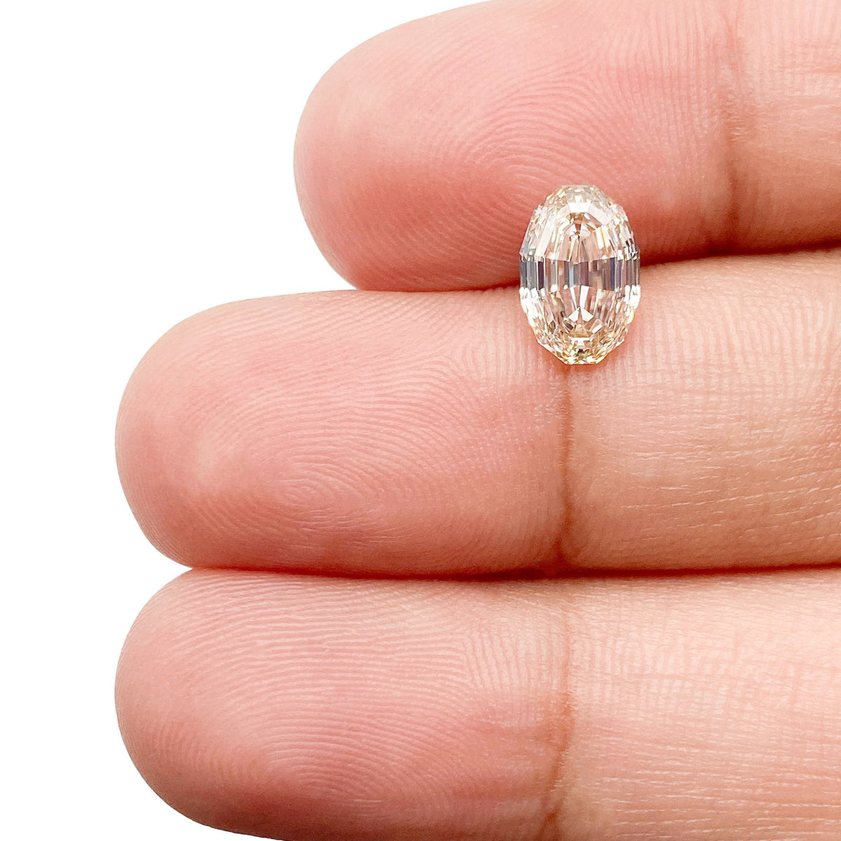 1.53ct | S-T/VS1 Oval Shape Step Cut Diamond (GIA) - Modern Rustic Diamond