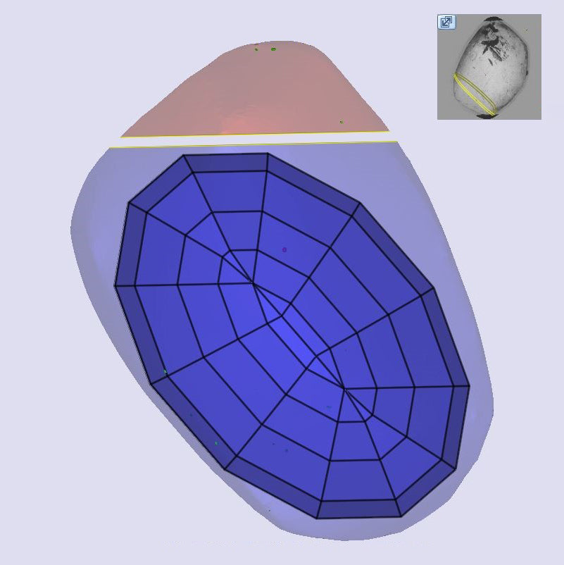 1.53ct | S-T/VS1 Oval Shape Step Cut Diamond (GIA) - Modern Rustic Diamond