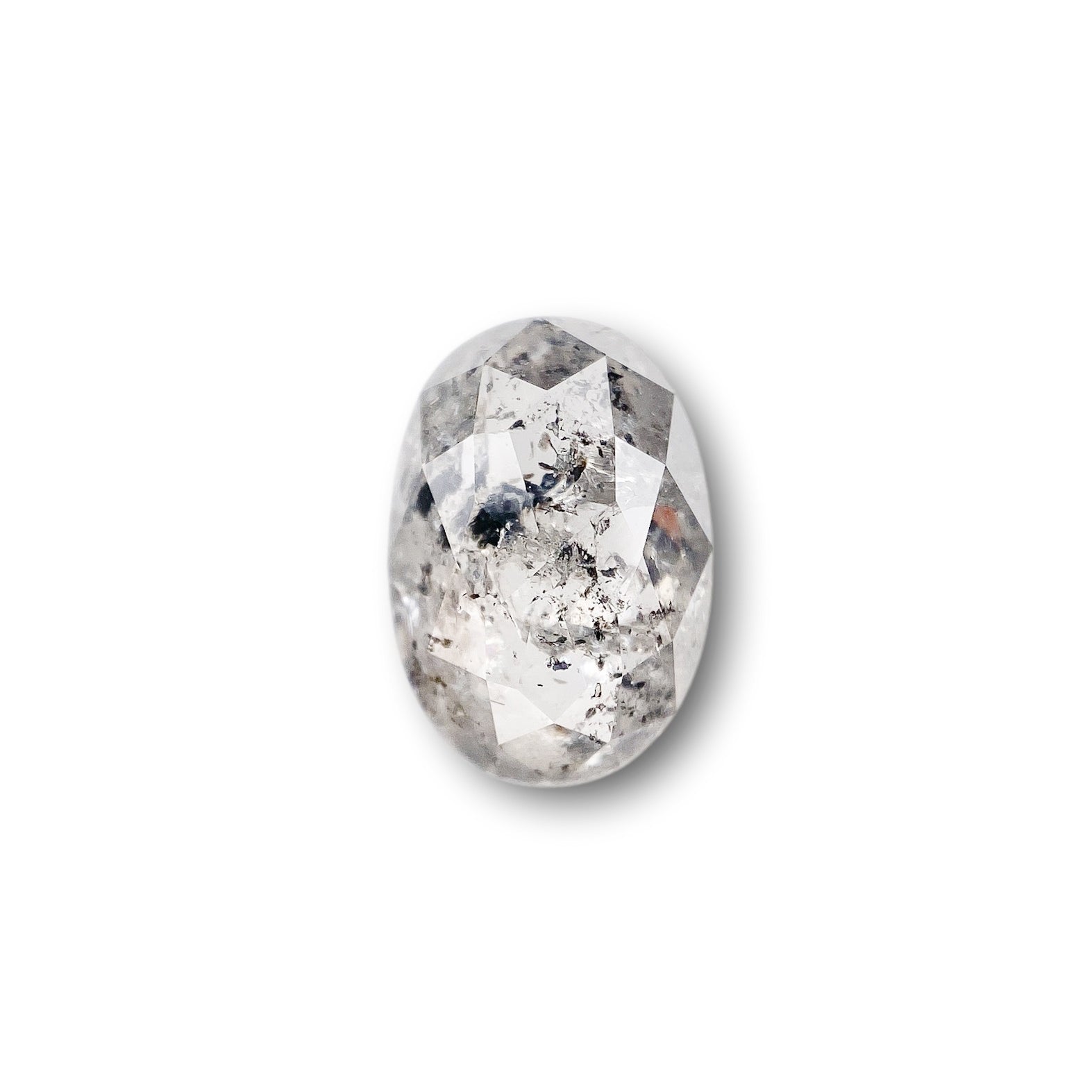 1.53ct | Rustic Oval Shape Rose Cut Diamond - Modern Rustic Diamond