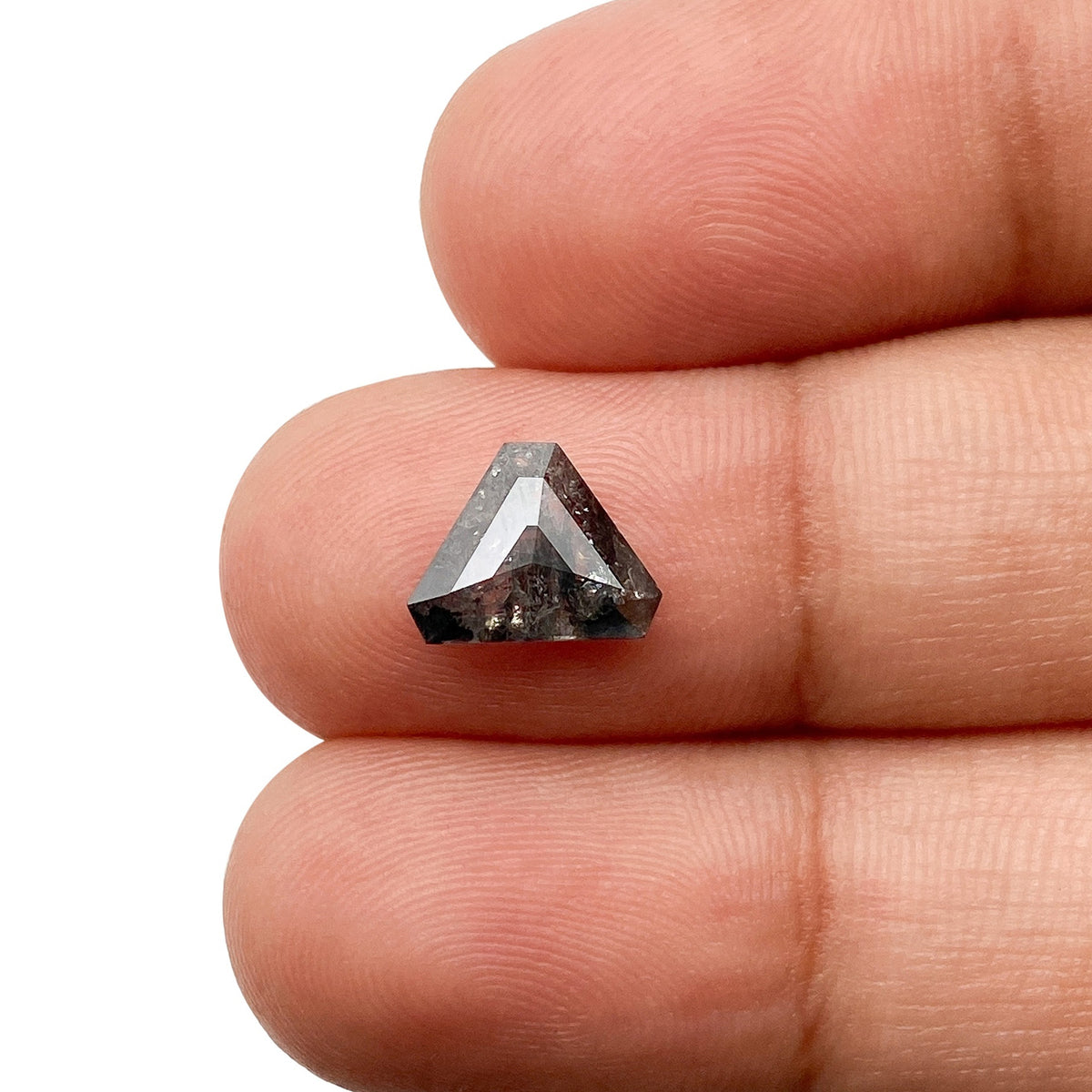 1.53ct | Rustic  Shield Shape Rose Cut Diamond - Modern Rustic Diamond