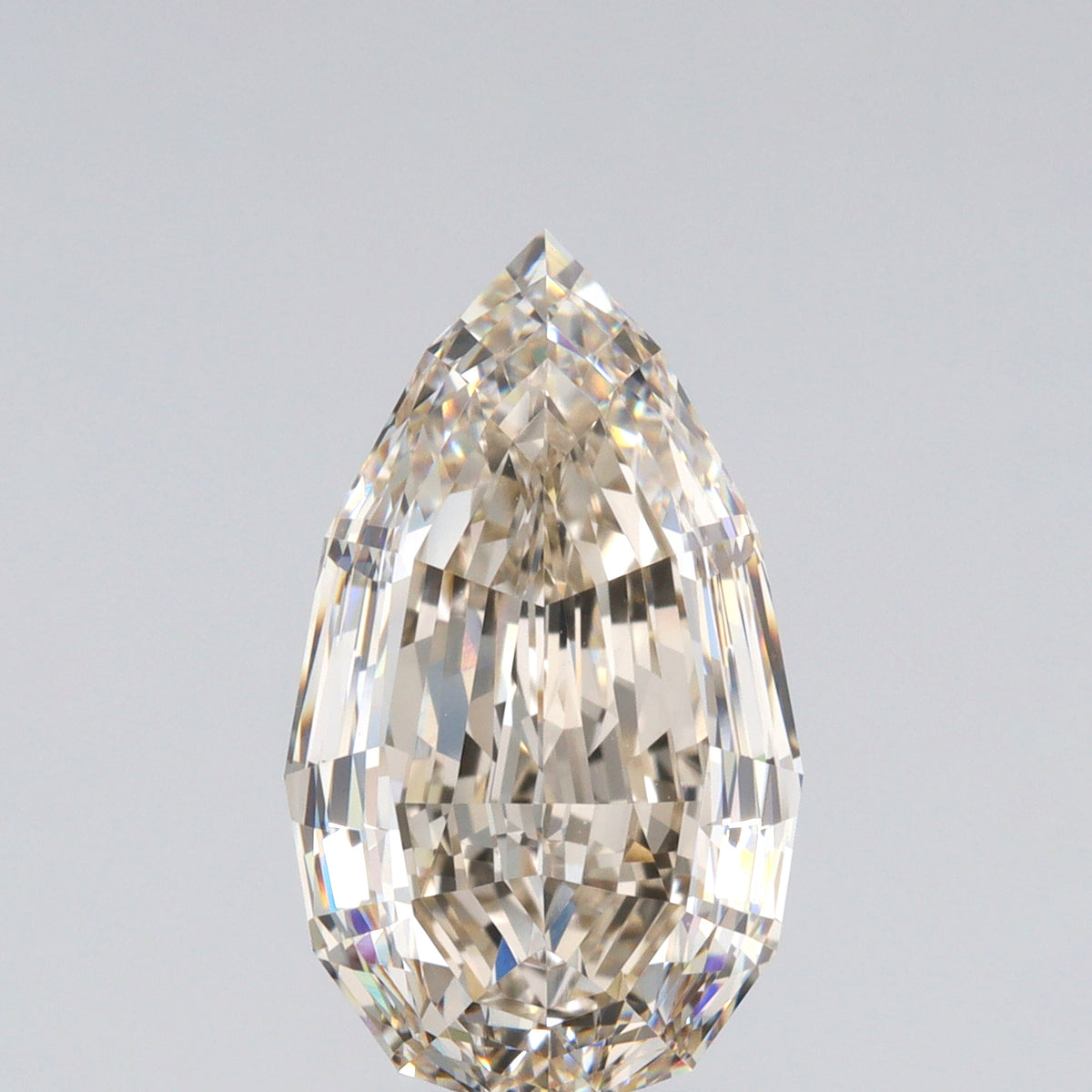 4.51ct | M/VVS1 Pear Shape Step Cut Diamond (GIA) - Modern Rustic Diamond