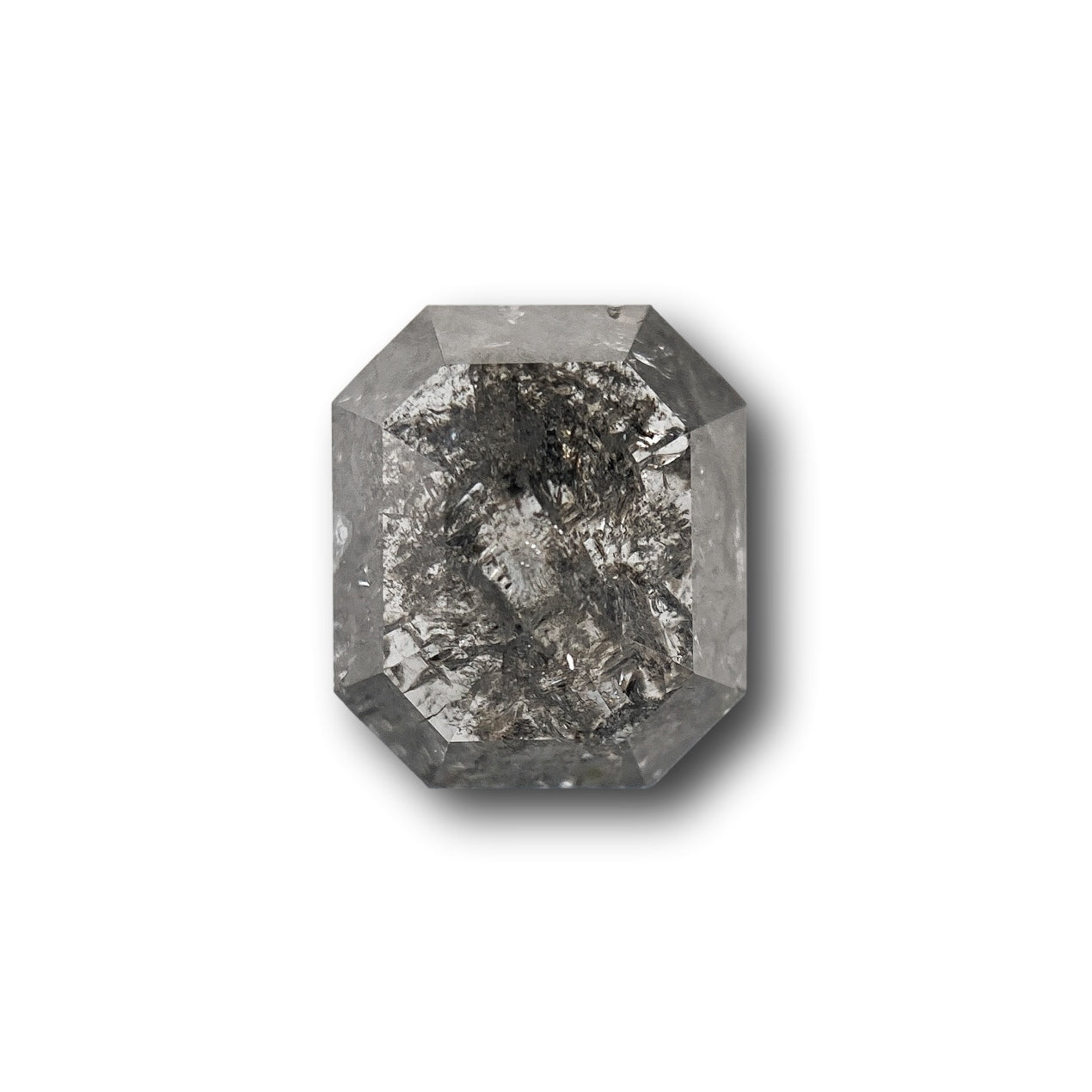 1.33ct | Rustic  Emerald Shape Rose Cut Diamond - Modern Rustic Diamond
