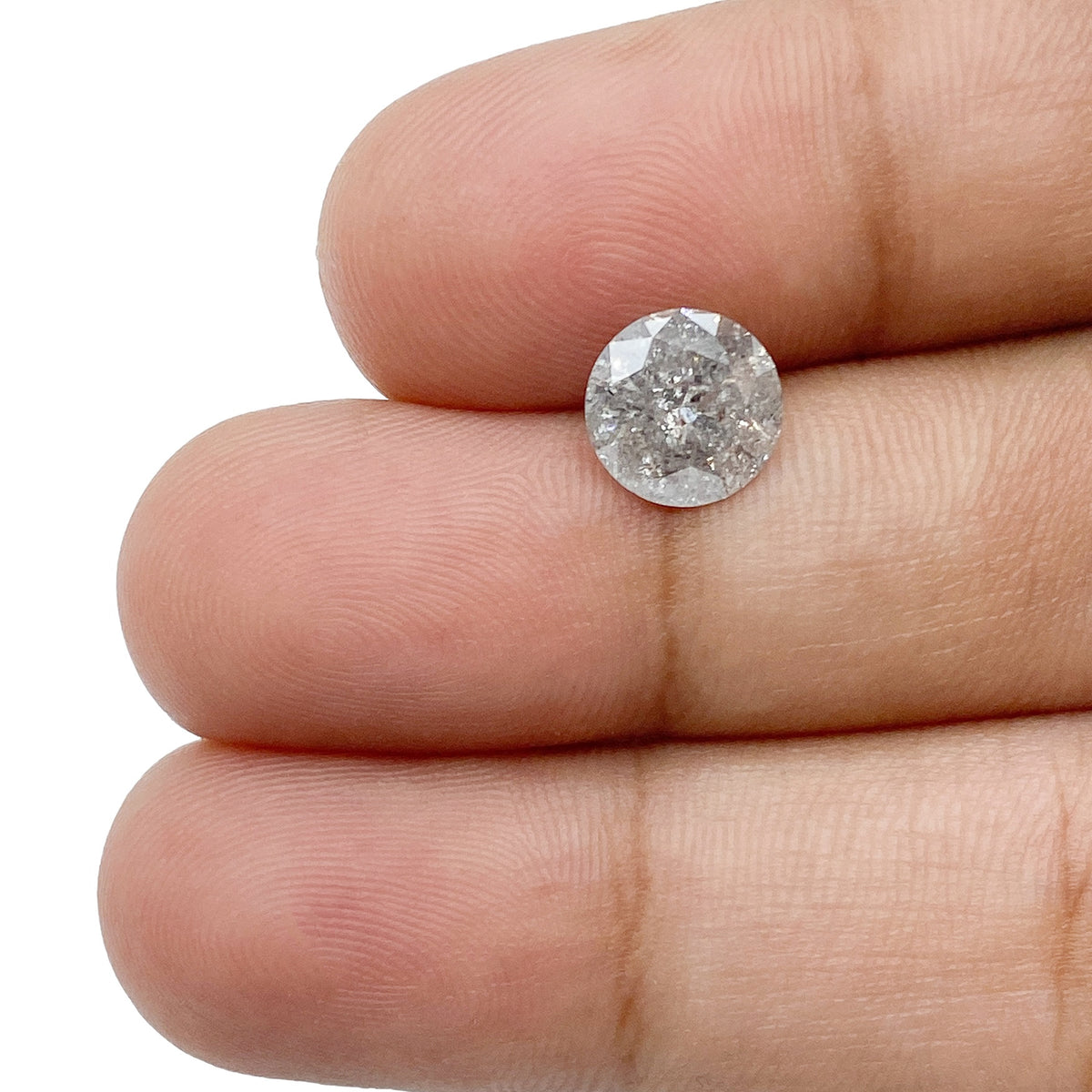 1.54ct | Rustic  Round Shape Brilliant Cut Diamond - Modern Rustic Diamond