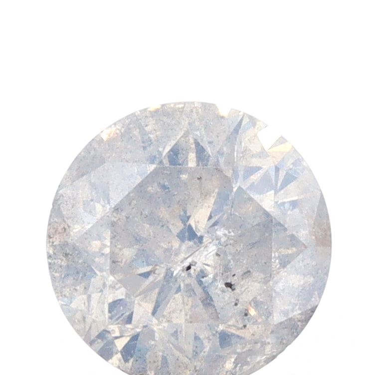 1.54ct | Salt & Pepper Round Shape Rose Cut Diamond - Modern Rustic Diamond