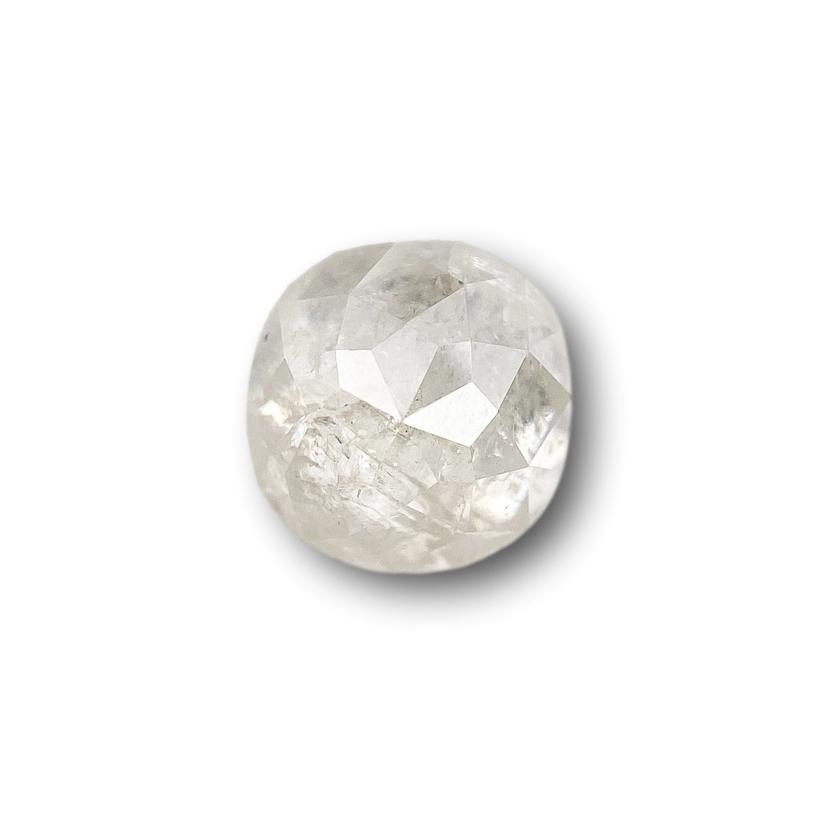 1.02ct | Salt & Pepper Cushion Shape Rose Cut Diamond