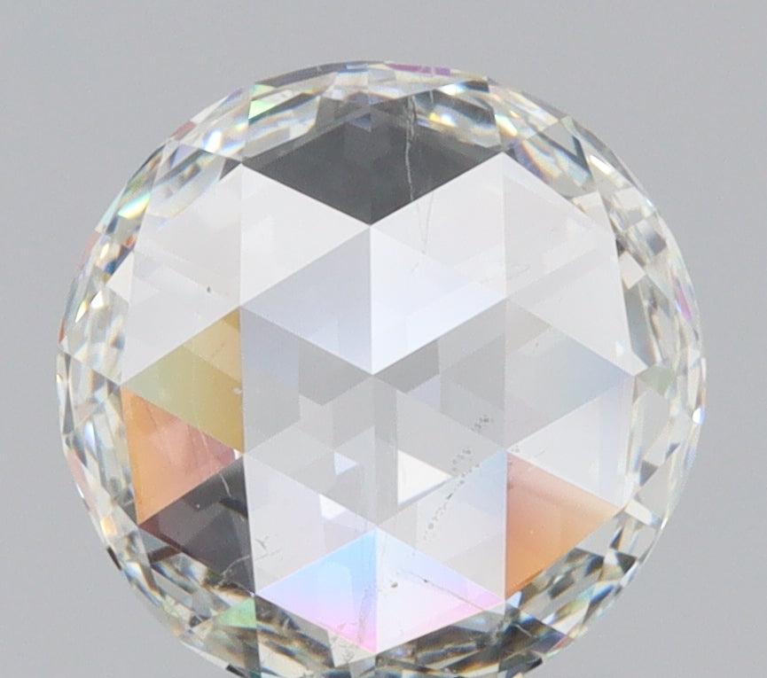 1.55ct | I/SI1 Round Shape Rose Cut Diamond (IGI) - Modern Rustic Diamond