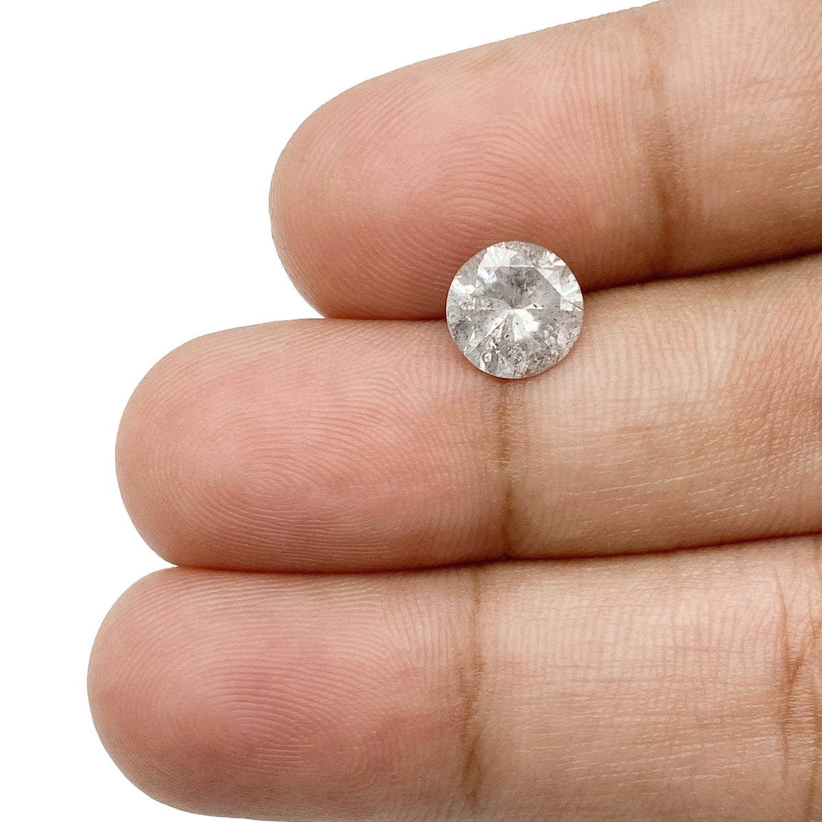 1.56ct | Rustic Round Shape Brilliant Cut Diamond - Modern Rustic Diamond