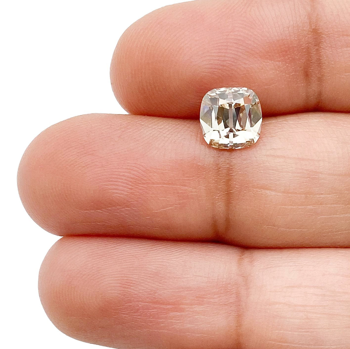 1.56ct | U-V/VVS2 Cushion Shape Old Mine Cut Diamond (GIA) - Modern Rustic Diamond