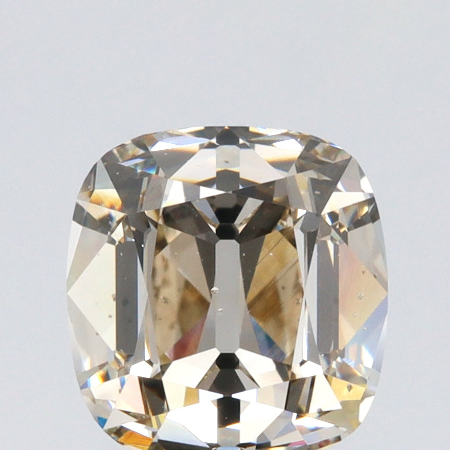 2.64ct | U-V/SI1 Cushion Shape Old Mine Cut Diamond (GIA) - Modern Rustic Diamond
