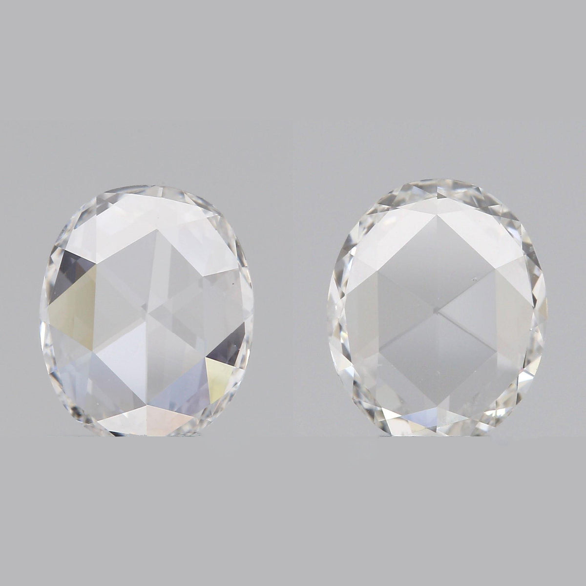 1.26cttw | D-E VVS Oval Shape Rose Cut Diamond Matched Pair