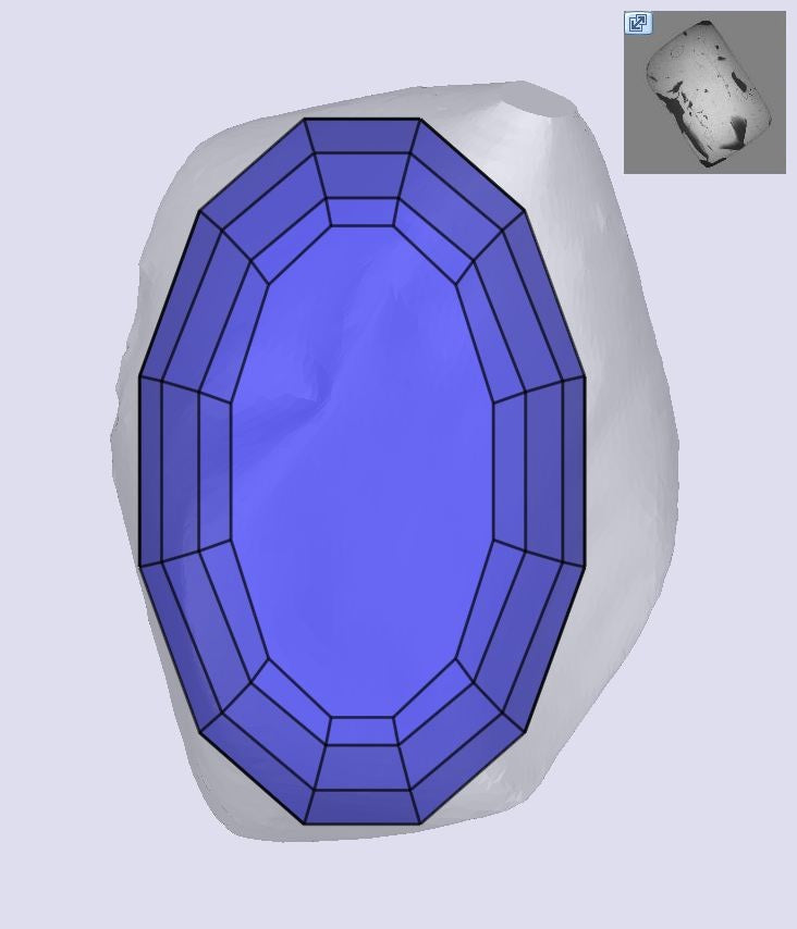 1.58ct | Champagne SI Oval Shape Step Cut Diamond - Modern Rustic Diamond