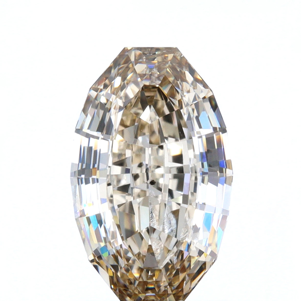 1.58ct | Champagne SI Oval Shape Step Cut Diamond - Modern Rustic Diamond