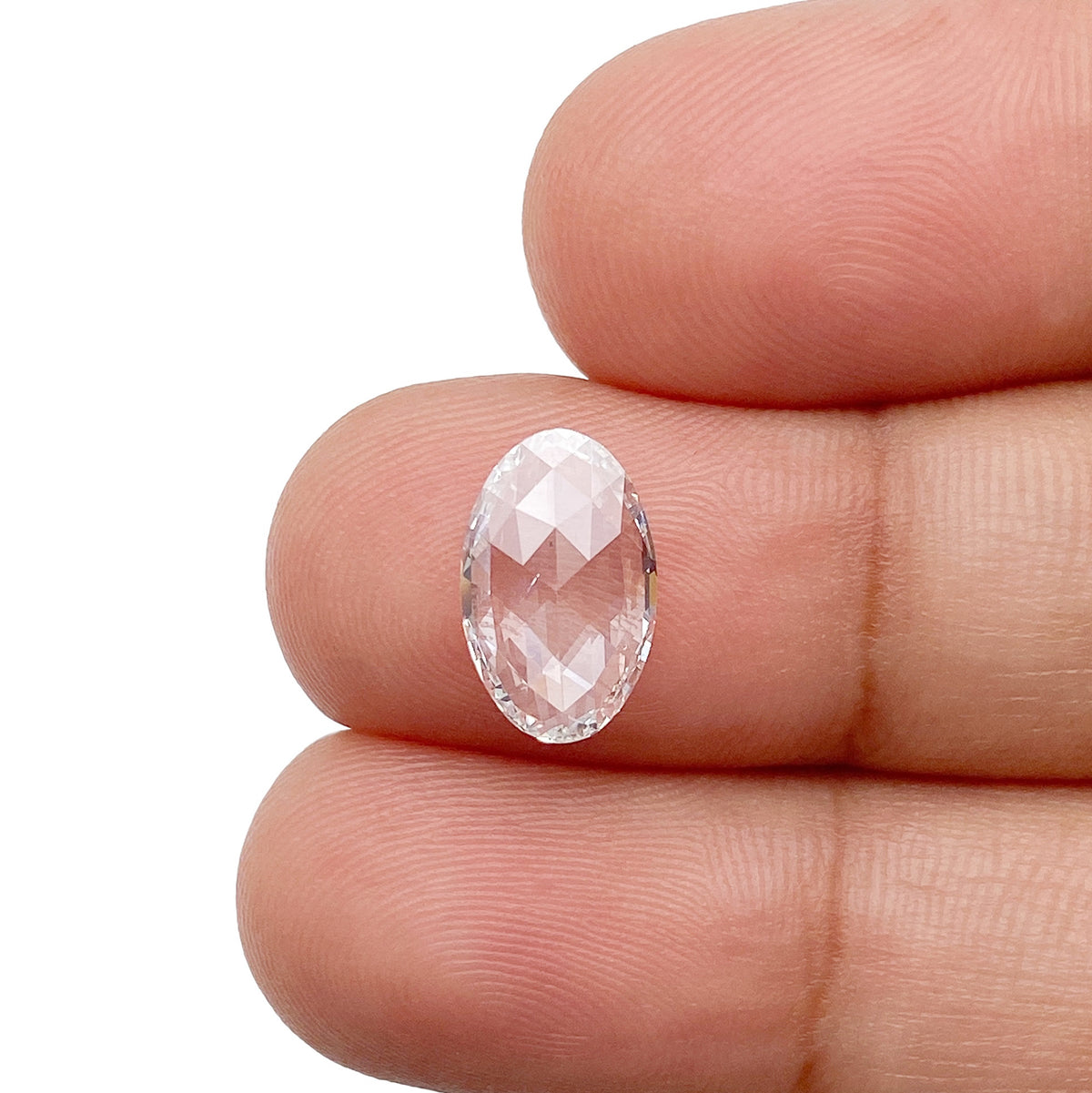 1.59ct | E/SI1 Oval Shape Rose Cut Diamond (IGI) - Modern Rustic Diamond