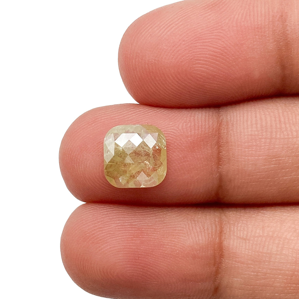 1.59ct | Rustic  Cushion Shape Rose Cut Diamond - Modern Rustic Diamond
