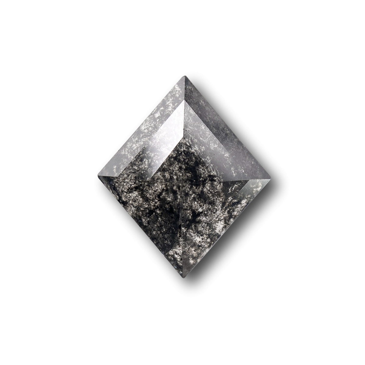 1.18ct | Salt & Pepper Lozenge Shape Rose Cut Diamond - Modern Rustic Diamond
