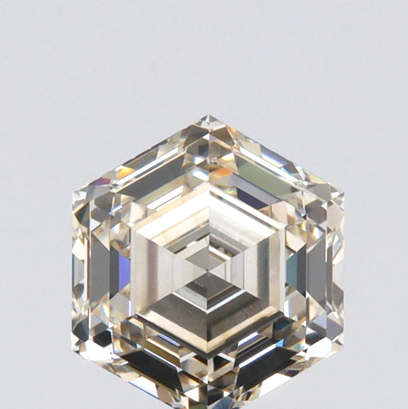 1.23ct | O-P/VVS2 Hexagon Shape Step Cut Diamond (GIA) - Modern Rustic Diamond