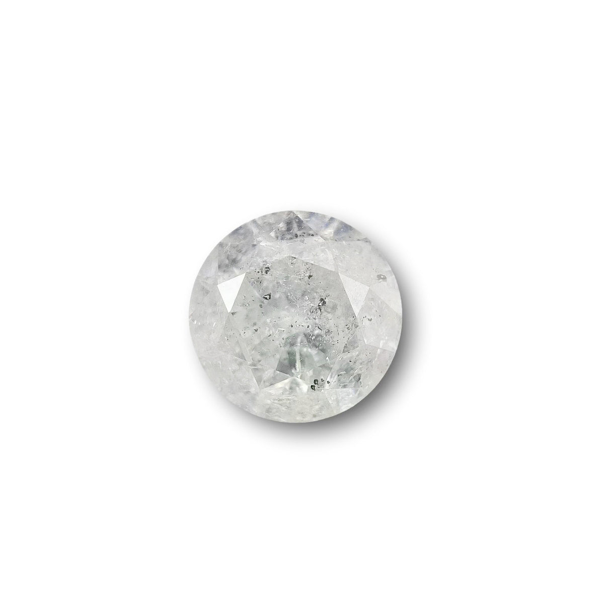 1.04ct | Salt & Pepper Round Shape Brilliant Cut Diamond