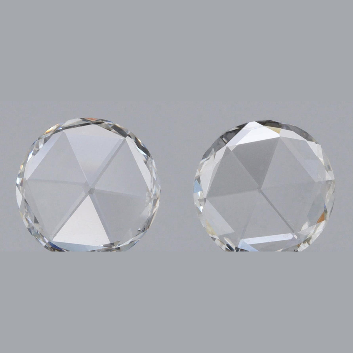 0.55cttw | G-H VS Round Shape Rose Cut Diamond Matched Pair