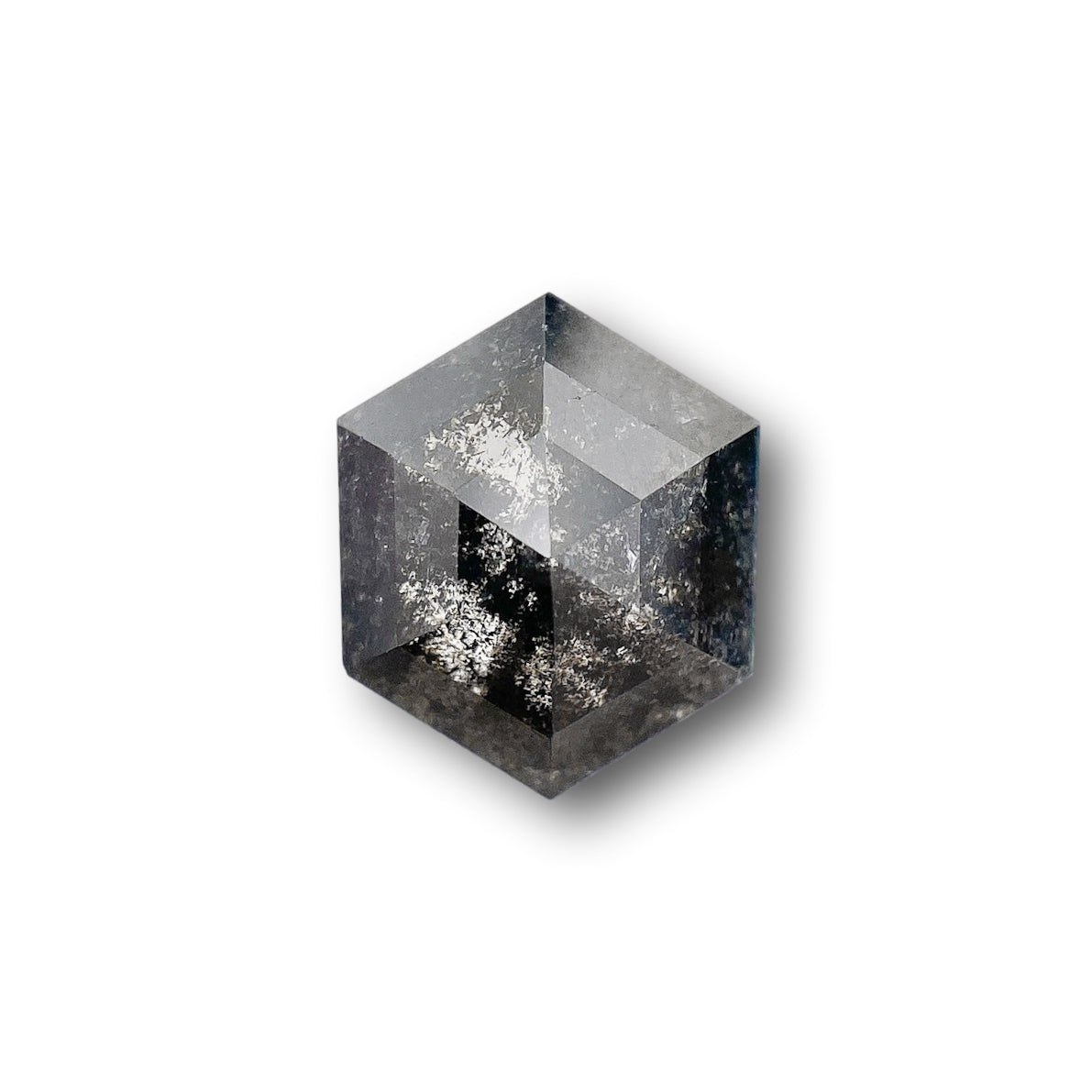 1.23ct | Salt & Pepper Hexagon Shape Step Cut Diamond