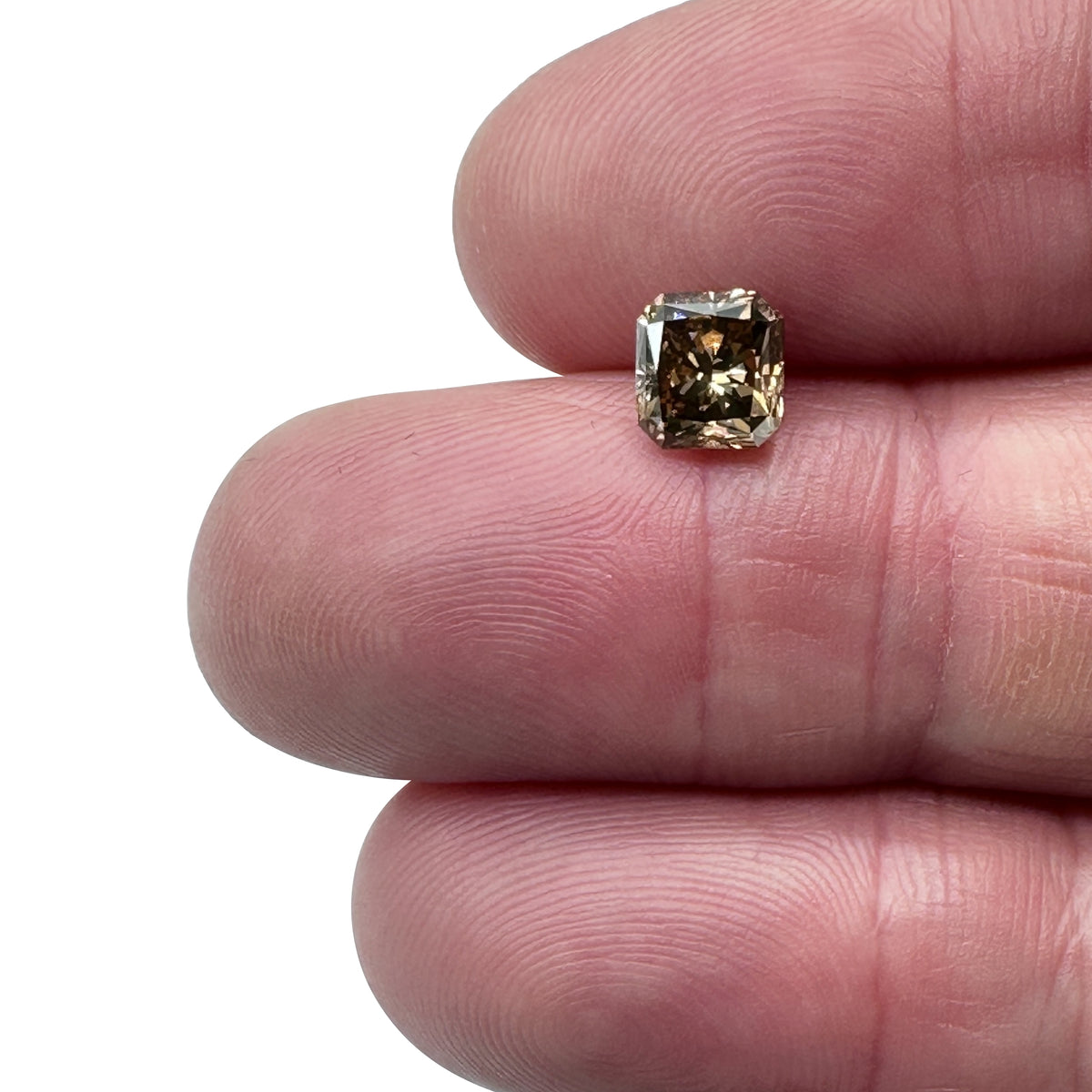 1.60ct | Cognac SI1 Radiant Shape Brilliant Cut Diamond (GIA) - Modern Rustic Diamond