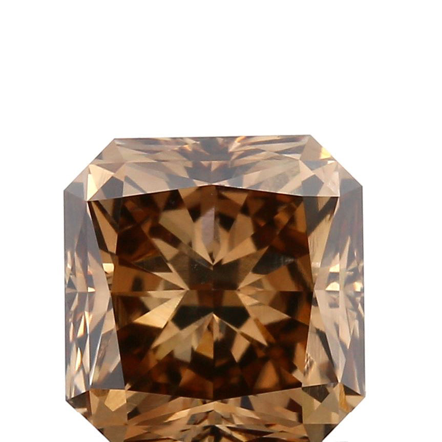 1.60ct | Cognac SI1 Radiant Shape Brilliant Cut Diamond (GIA) - Modern Rustic Diamond