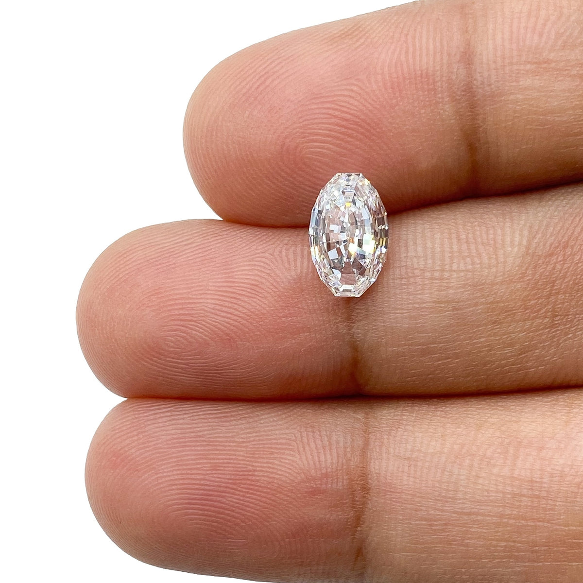 1.60ct | D/SI1 Oval Shape Step Cut Diamond (GIA) - Modern Rustic Diamond