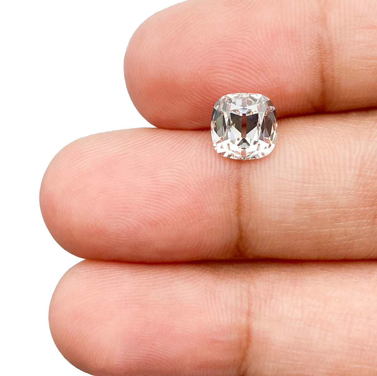 1.61ct | J/VS2 Cushion Shape Old Mine Cut Diamond (GIA) - Modern Rustic Diamond