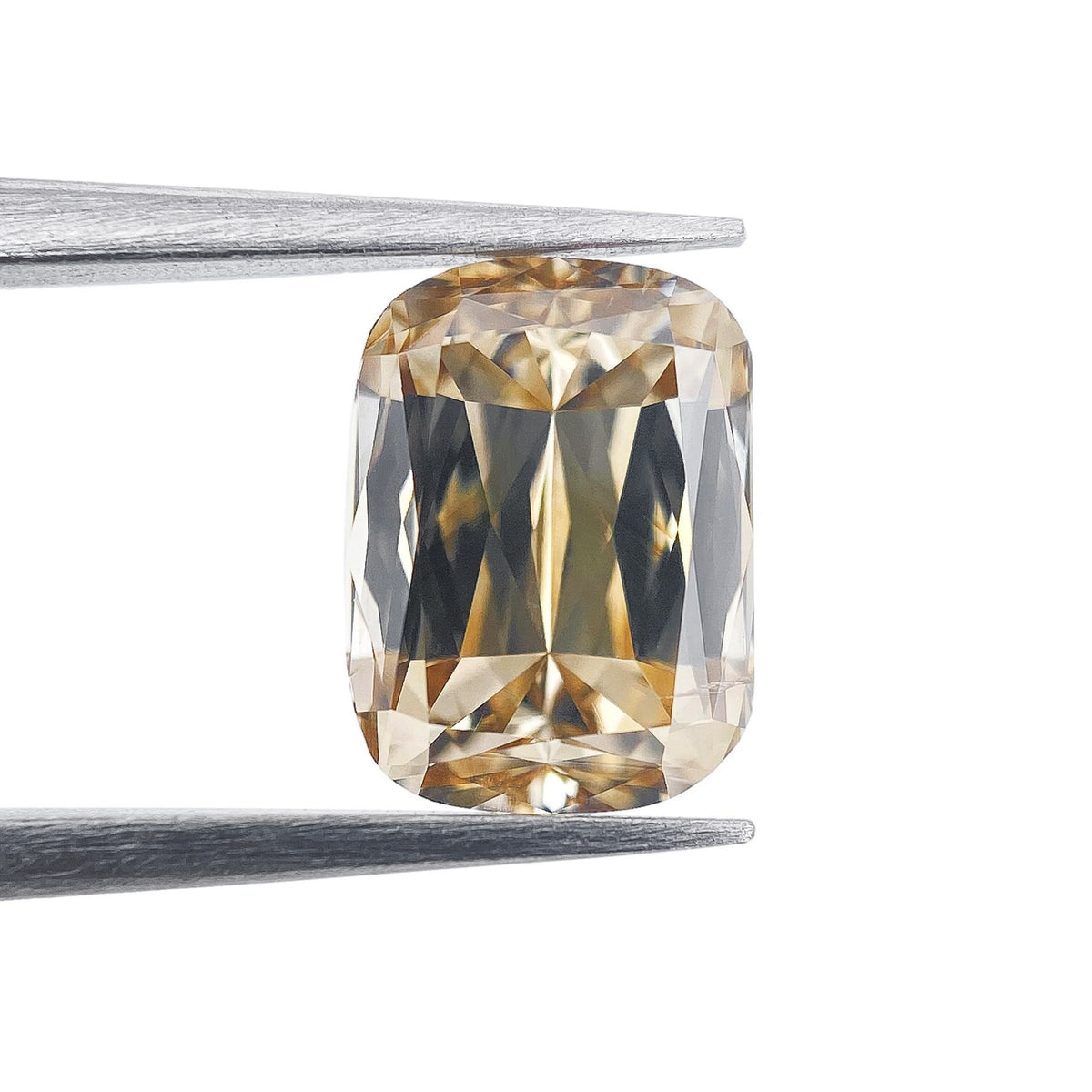 1.62ct | Fancy Light Brownish Yellow SI2 Cushion Shape Brilliant Cut Diamond (GIA) - Modern Rustic Diamond