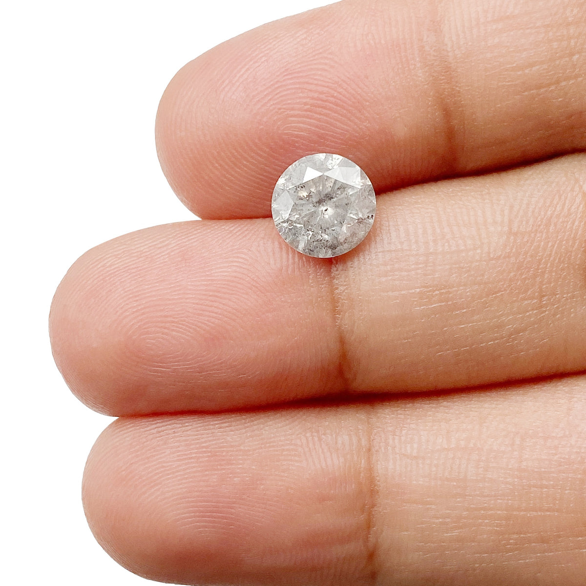 1.62ct | Rustic Round Shape Brilliant Cut Diamond - Modern Rustic Diamond