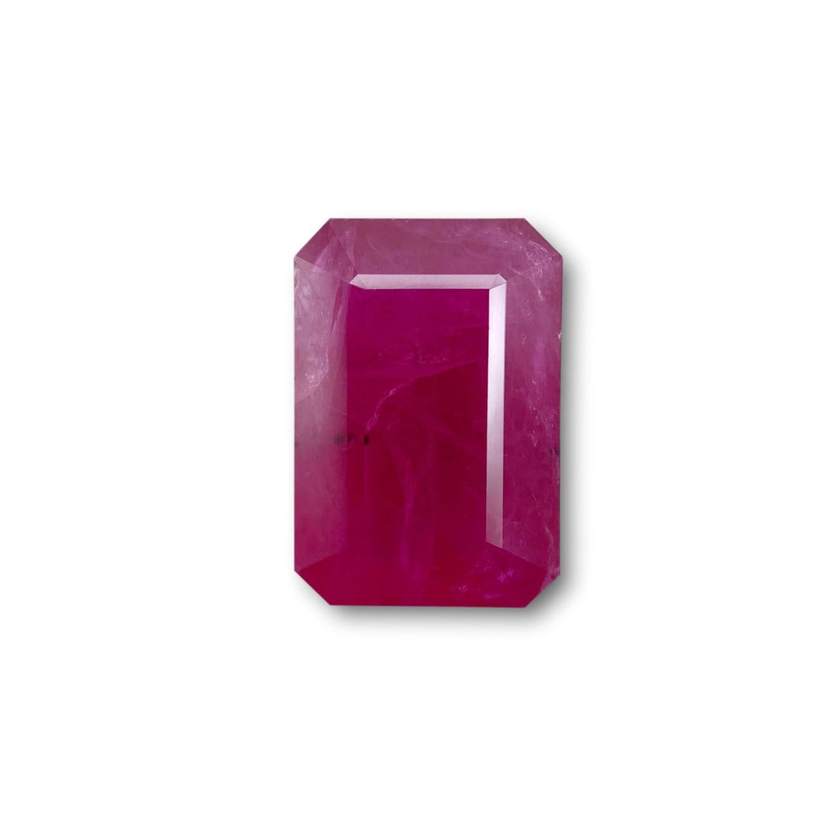 5.78ct | Red/ Emerald Shape Step Cut Diamond - Modern Rustic Diamond
