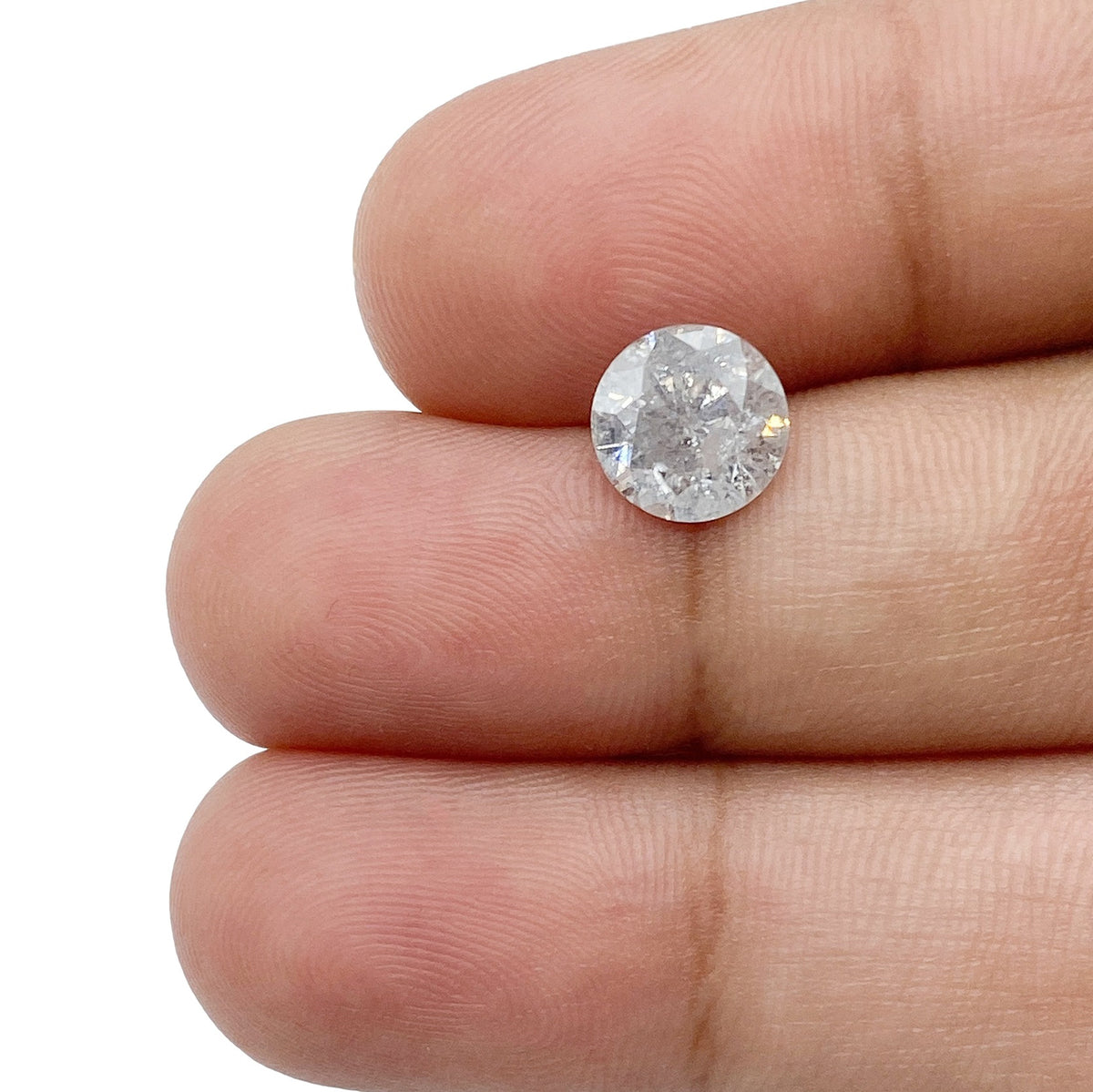 1.63ct | Rustic  Round Shape Brilliant Cut Diamond - Modern Rustic Diamond