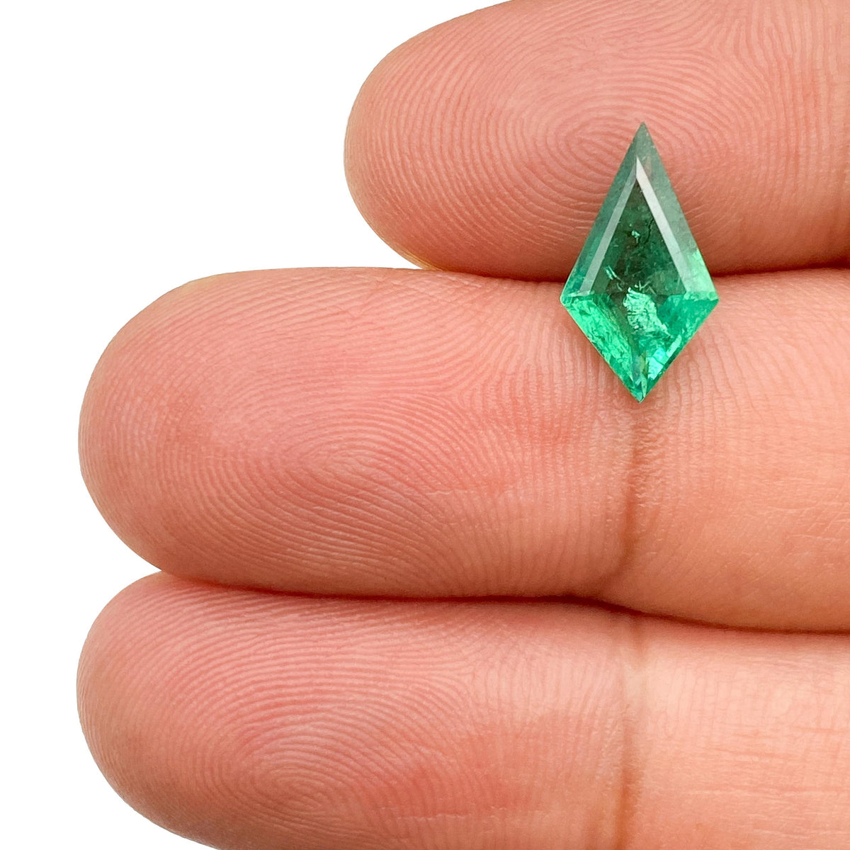 1.63ct | Green/ Kite Shape Step Cut Diamond - Modern Rustic Diamond