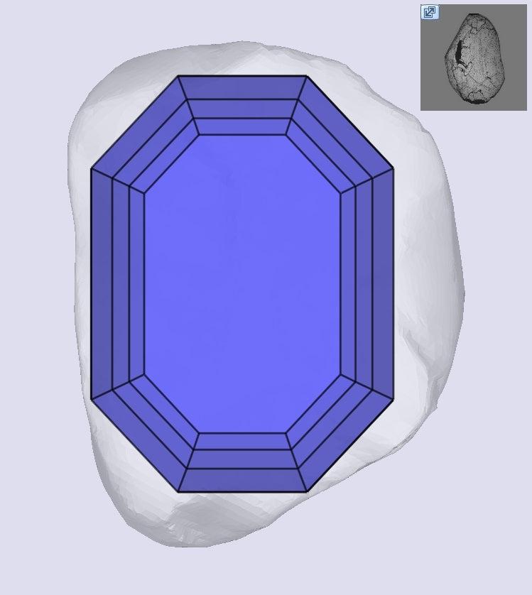 1.64ct | H/VVS2 Octagonal Shape Step Cut Diamond (GIA) - Modern Rustic Diamond