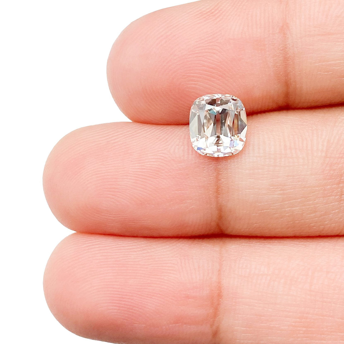 1.64ct | J/VS1 Cushion Shape Old Mine Cut Diamond (GIA) - Modern Rustic Diamond