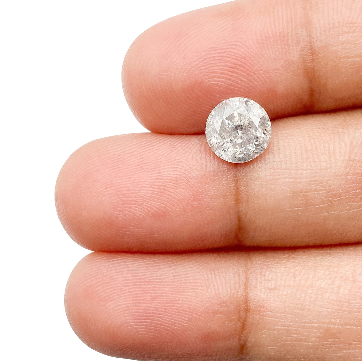 1.64ct | Rustic Round Shape Brilliant Cut Diamond - Modern Rustic Diamond