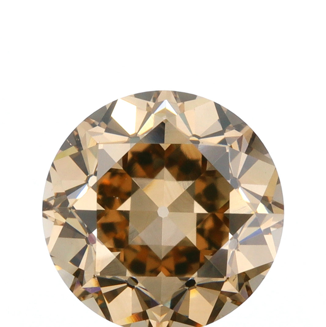 1.65ct | Fancy Brown Yellow SI1 Round Shape Old European Cut Diamond (GIA) - Modern Rustic Diamond