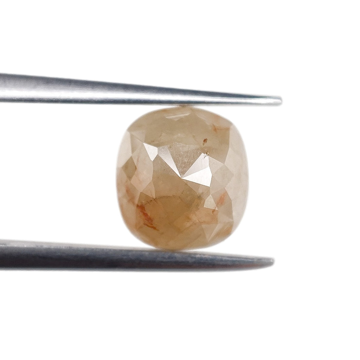 1.65ct | Salt & Pepper Cushion Shape Rose Cut Diamond - Modern Rustic Diamond