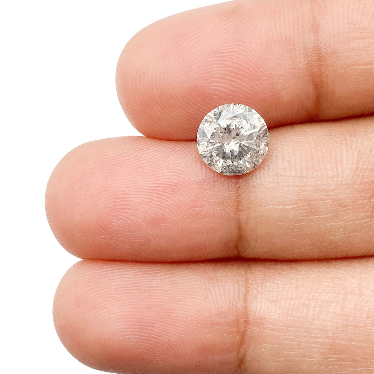 1.66ct | Rustic  Round Shape Brilliant Cut Diamond - Modern Rustic Diamond