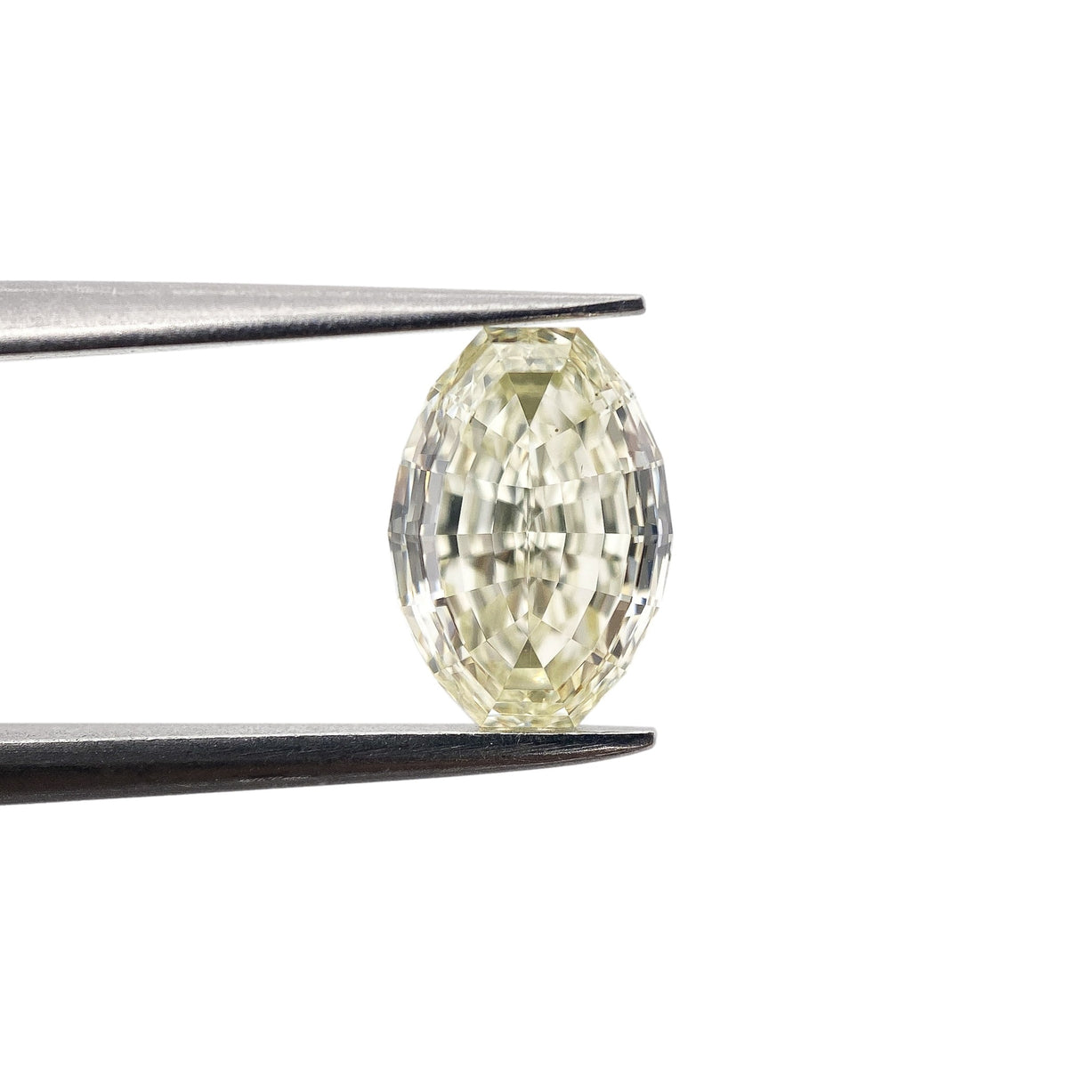1.68ct | Light Color VS Oval Shape Step Cut Diamond - Modern Rustic Diamond