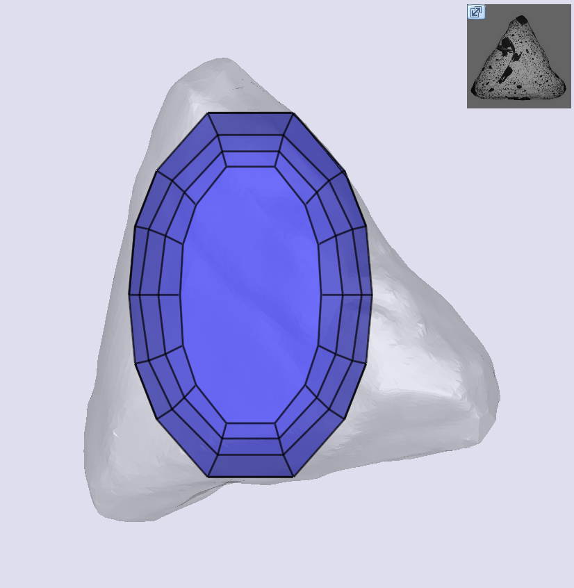 1.68ct | Light Color VS Oval Shape Step Cut Diamond - Modern Rustic Diamond