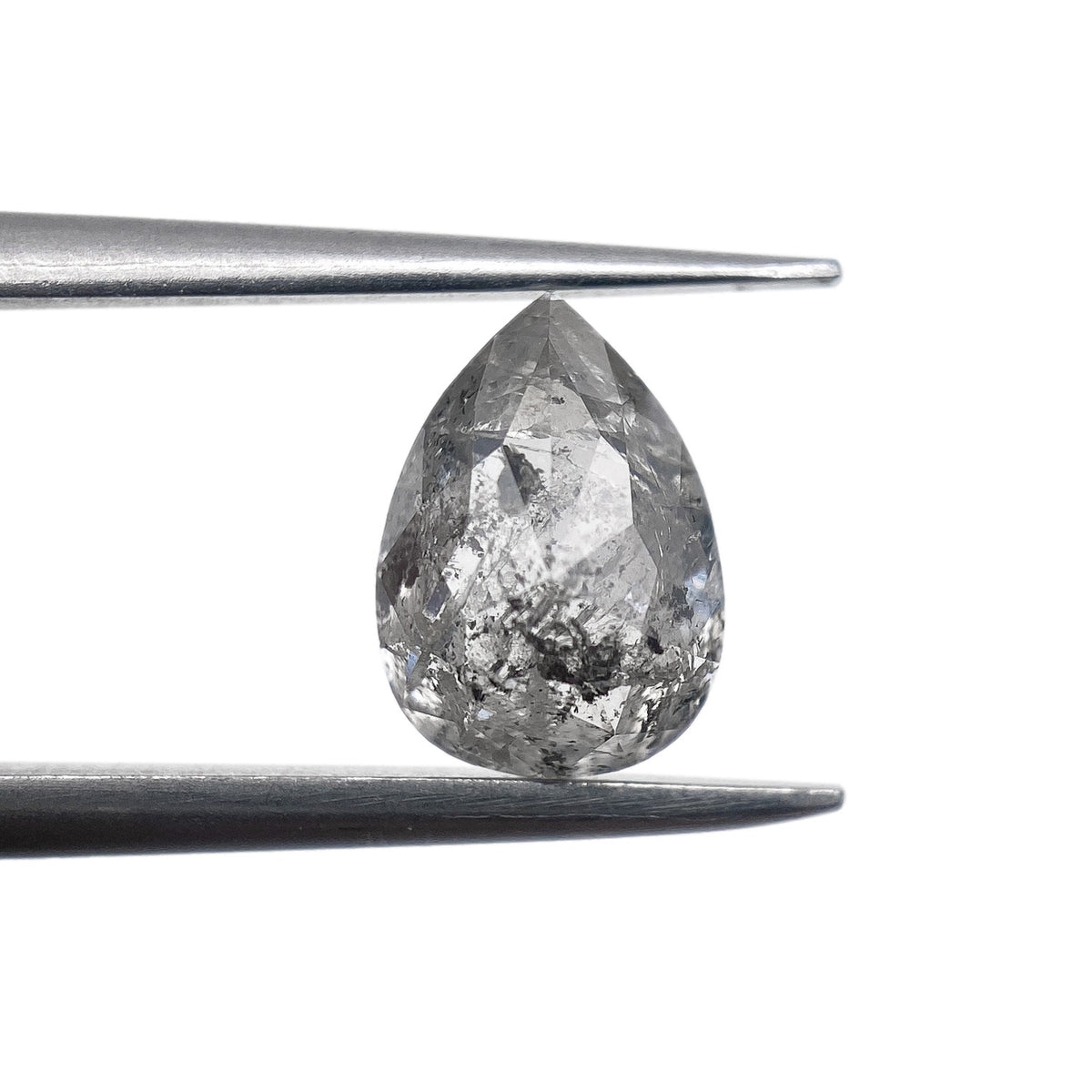 1.67ct | Rustic Pear Shape Rose Cut Diamond - Modern Rustic Diamond