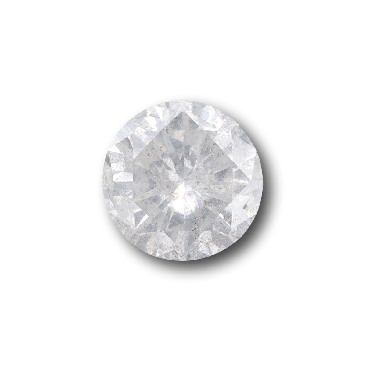 1.18ct | Salt & Pepper Round Shape Brilliant Cut Diamond