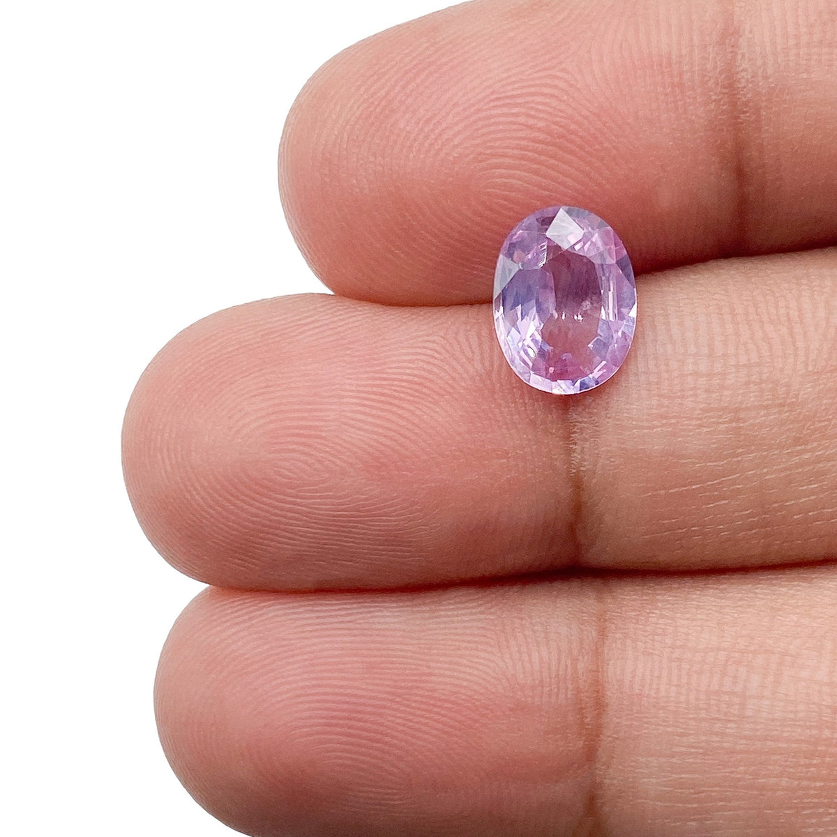 1.69ct | Brilliant Cut Oval Shape Pink Silky Sapphire-Modern Rustic Diamond